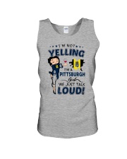 I'M A PITTSBURGH GIRL WE JUST TALK LOUD Unisex Tank tile