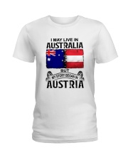 LIVE IN AUSTRALIA BEGAN IN AUSTRIA Ladies T-Shirt tile