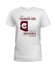 COLORADO GIRL LIVING IN ARIZONA WORLD Ladies T-Shirt thumbnail
