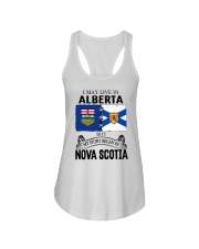 LIVE IN ALBERTA BEGAN IN NOVA SCOTIA ROOT Ladies Flowy Tank thumbnail