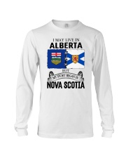 LIVE IN ALBERTA BEGAN IN NOVA SCOTIA ROOT Long Sleeve Tee thumbnail