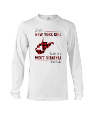 NEW YORK GIRL LIVING IN WEST VIRGINIA WORLD Long Sleeve Tee thumbnail