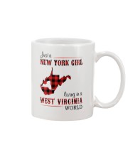 NEW YORK GIRL LIVING IN WEST VIRGINIA WORLD Mug thumbnail
