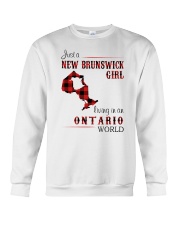 NEW BRUNSWICK GIRL LIVING IN ONTARIO WORLD Crewneck Sweatshirt thumbnail