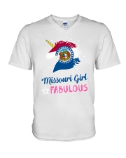 Missouri Girl Fabulous V-Neck T-Shirt tile