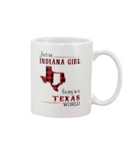 INDIANA GIRL LIVING IN TEXAS WORLD Mug tile
