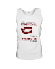 TENNESSEE GIRL LIVING IN WASHINGTON WORLD Unisex Tank thumbnail