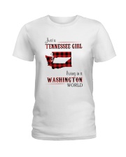 TENNESSEE GIRL LIVING IN WASHINGTON WORLD Ladies T-Shirt thumbnail