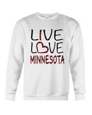 Live Love Minnesota Crewneck Sweatshirt tile