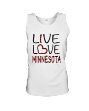 Live Love Minnesota Unisex Tank tile