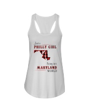 PHILLY GIRL LIVING IN MARYLAND WORLD Ladies Flowy Tank thumbnail