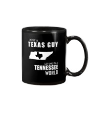 JUST A TEXAS GUY LIVING IN TENNESSEE WORLD Mug tile