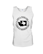 TEXAS GIRL LIVING IN WASHINGTON WORLD Unisex Tank thumbnail