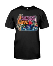 Michigan Peace Love Classic T-Shirt front