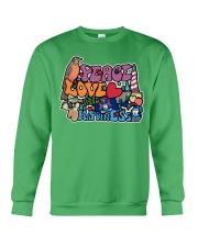 Michigan Peace Love Crewneck Sweatshirt tile