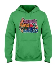 Michigan Peace Love Hooded Sweatshirt tile