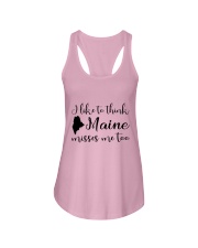 I LIKE TO THINK MAINE MISSES ME TOO Ladies Flowy Tank thumbnail