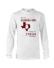 ALABAMA GIRL LIVING IN TEXAS WORLD Long Sleeve Tee thumbnail