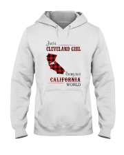 CLEVELAND GIRL LIVING IN CALIFORNIA WORLD Hooded Sweatshirt thumbnail