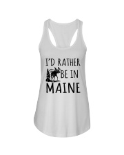 I'd Rather Be In Maine Ladies Flowy Tank tile