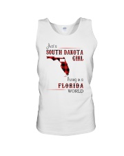 SOUTH DAKOTA GIRL LIVING IN FLORIDA WORLD Unisex Tank thumbnail