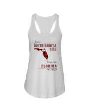 SOUTH DAKOTA GIRL LIVING IN FLORIDA WORLD Ladies Flowy Tank thumbnail