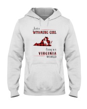 WYOMING GIRL LIVING IN VIRGINIA WORLD Hooded Sweatshirt thumbnail