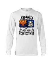 LIVE IN ARIZONA BEGAN IN CONNECTICUT Long Sleeve Tee tile