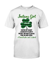 Indiana Girl Hated By Many Custom Name Classic T-Shirt tile