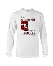 MARYLAND GIRL LIVING IN ARIZONA WORLD Long Sleeve Tee thumbnail