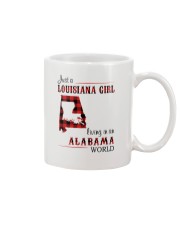 LOUISIANA GIRL LIVING IN ALABAMA WORLD Mug tile