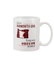 MINNESOTA GIRL LIVING IN OREGON WORLD Mug tile