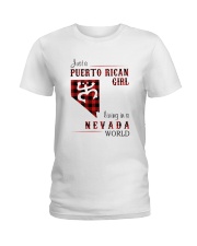 PUERTO RICAN GIRL LIVING IN NEVADA WORLD Ladies T-Shirt thumbnail