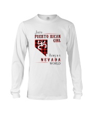PUERTO RICAN GIRL LIVING IN NEVADA WORLD Long Sleeve Tee thumbnail