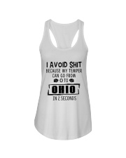 I Avoid Shit Because My Temper Can Go From 0 To Ohio Ladies Flowy Tank tile