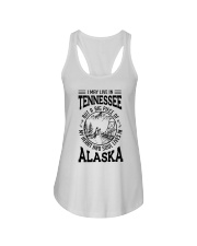 LIVE IN TENNESSEE HEART AND SOUL IN ALASKA Ladies Flowy Tank tile