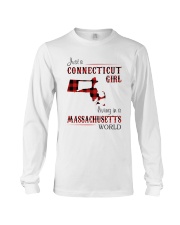 CONNECTICUT GIRL LIVING IN MASSACHUSETTS WORLD Long Sleeve Tee thumbnail