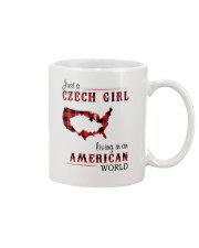 CZECH GIRL LIVING IN AMERICAN WORLD Mug tile