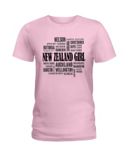 NEW ZEALAND GIRL AND CITY Ladies T-Shirt front