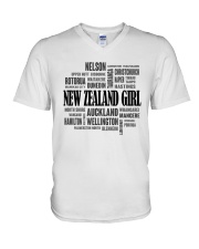 NEW ZEALAND GIRL AND CITY V-Neck T-Shirt thumbnail