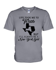 LIFE TOOK ME TO TEXAS BUT I'LL A NEW YORK GIRL V-Neck T-Shirt thumbnail
