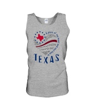 A PIECE OF MY HEART AND SOUL LIVES IN TEXAS Unisex Tank tile