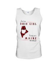 OHIO GIRL LIVING IN MAINE WORLD Unisex Tank thumbnail