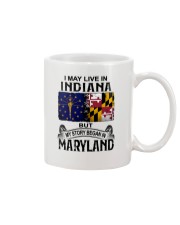 LIVE IN INDIANA BEGAN IN MARYLAND Mug tile