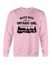 NEVER MESS WITH AN ONTARIO GIRL Crewneck Sweatshirt thumbnail