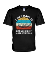Connecticut A Long Time AGo V-Neck T-Shirt tile