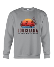 LOUISIANA IT'S WHERE MY STORY BEGINS Crewneck Sweatshirt thumbnail