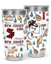 Once A Jersey Girl Plaid Pattern 30oz Tumbler front