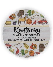 Kentucky Forever In Your Heart Circle Ornament (Wood tile