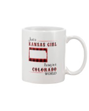 KANSAS GIRL LIVING IN COLORADO WORLD Mug tile